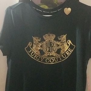 Black and Gold Juicy Couture Shirt size medium